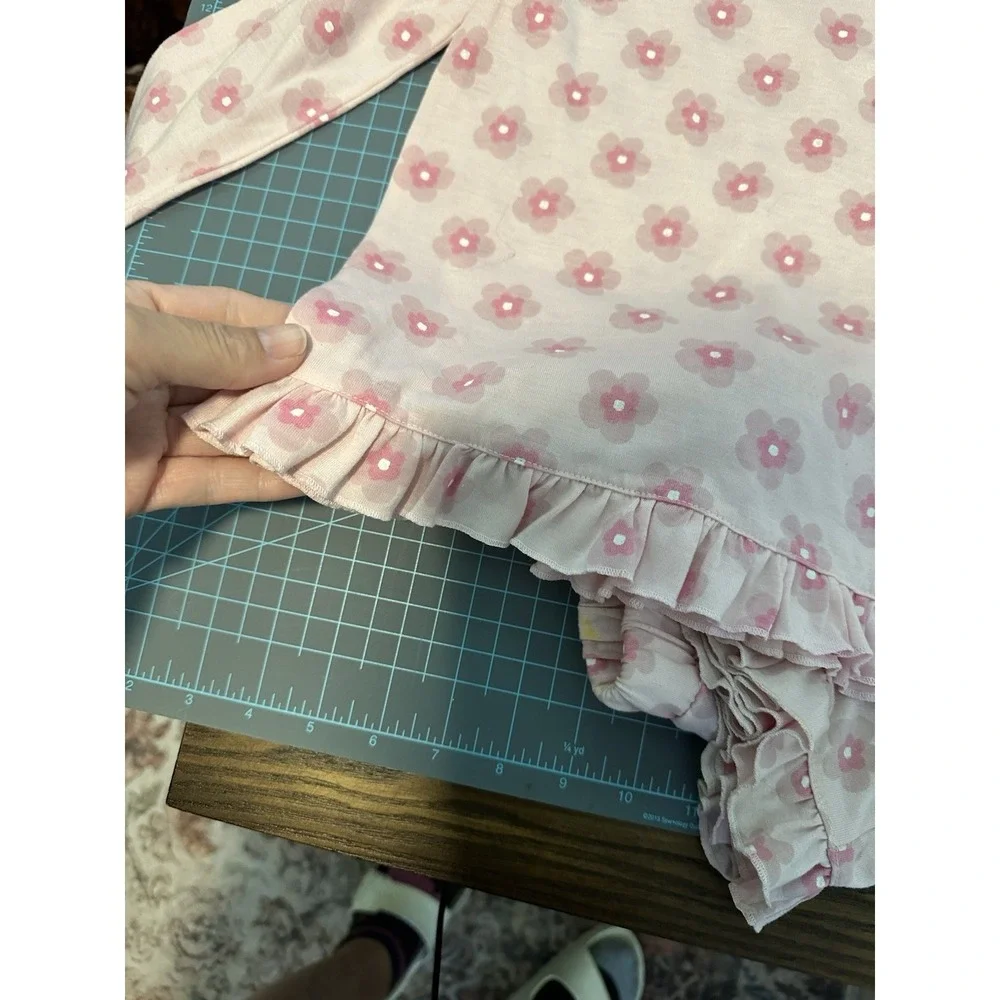MY TWINN pink & Flower pajamas for girl Size M To match your doll!